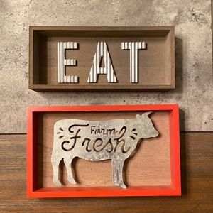 Kitchen shadow boxes